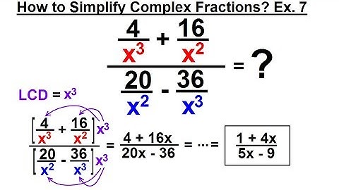 Algebra - Ch. 13: Complex Fractions (9 of 18) How to Simplify a Complex Fraction: Ex. 7