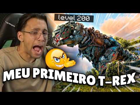O DIA QUE DOMEI MEU PRIMEIRO T-REX NO ARK!!! ( foi difícil dms...)