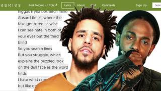 J. Cole Destroyed His Reputation! Kendrick Lamar Diss ALL WRONG!