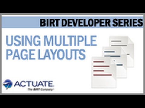  Update  Using Multiple Page Layouts in BIRT