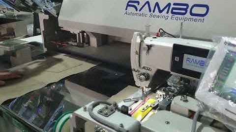 Automatic pocket setter machine testing before delivery