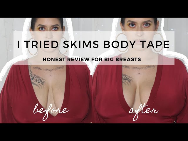 I Tried SKIMS Body Tape  Honest Review for Big Breasts 