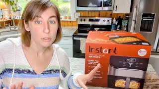 *GETTING STARTED* Instant Airfryer w/ ClearCook Window 6qt #airfryer #unboxing