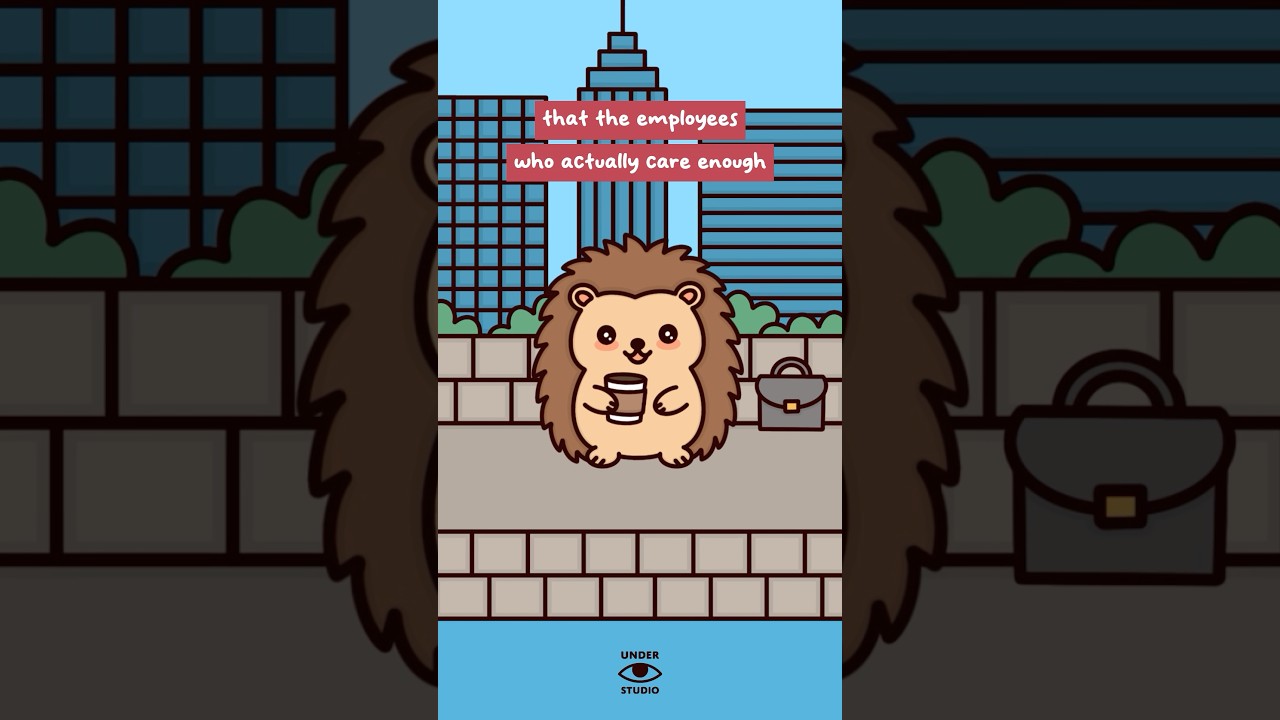 Being Honest At Work 😒 Hedgie Explains | Office Animation Meme | Original Audio: @taylormakesvideos