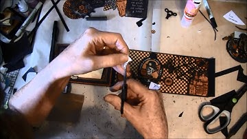 Envelope Mini album tutorial with Steampunk Spells collection part 2b