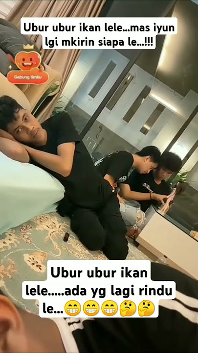 Ubur ubur ikan lele..mas iyun lagi galau le....!!!!😊😊#masiyun#fauzana