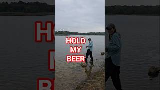 Hold My Beer  #holdmybeer #fail #camplife #lake