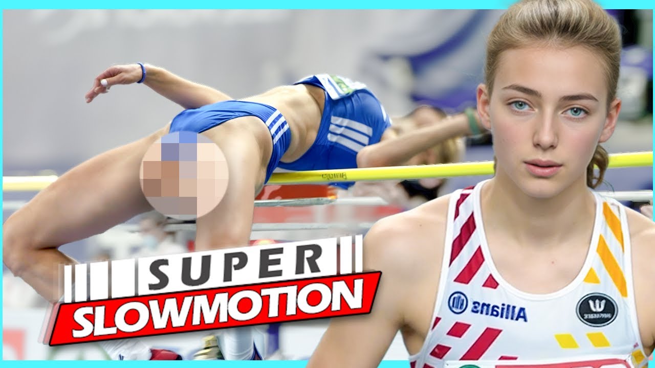 Super SlowMotion Women Jump Events   European Championship Torun 2021   part 6