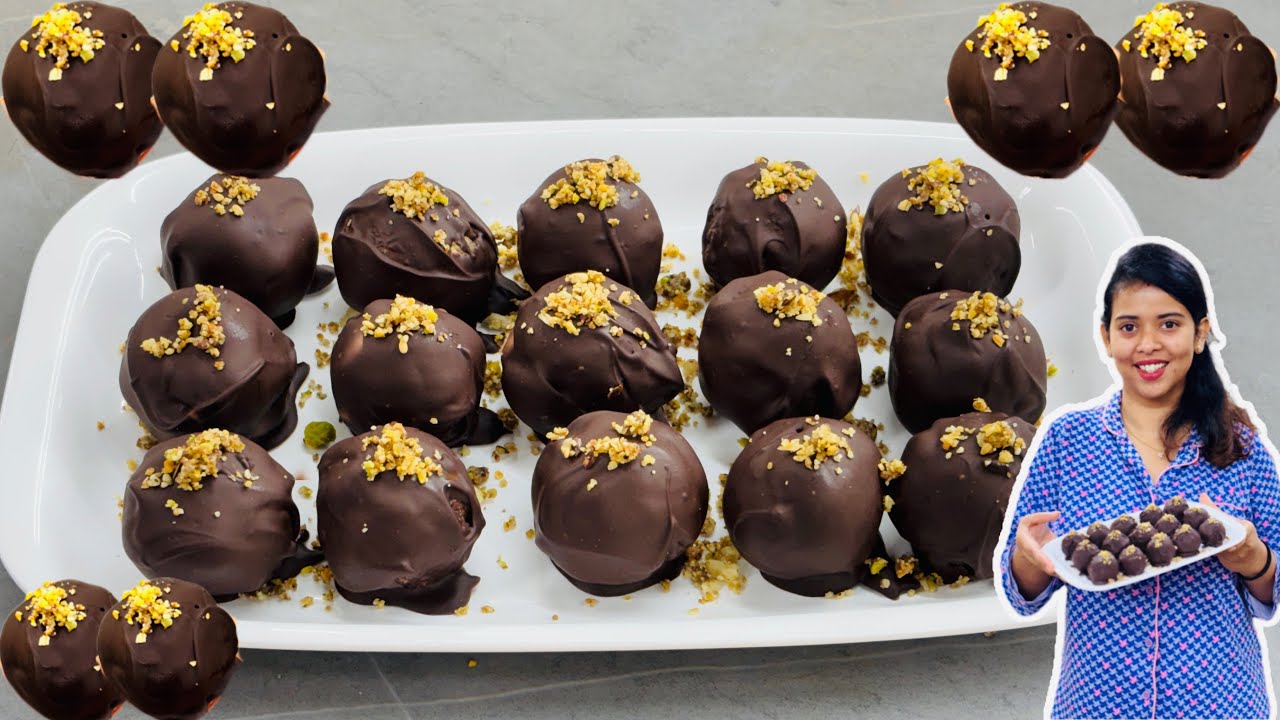 Desi Ferrero Rocher | High Protein no sugar Chocolate Balls | Nandita’s Kitchen 