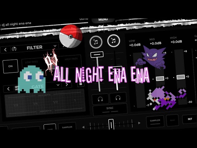 DJ ALL NIGHT ENA ENA🎵(SLOW REVERB) class=