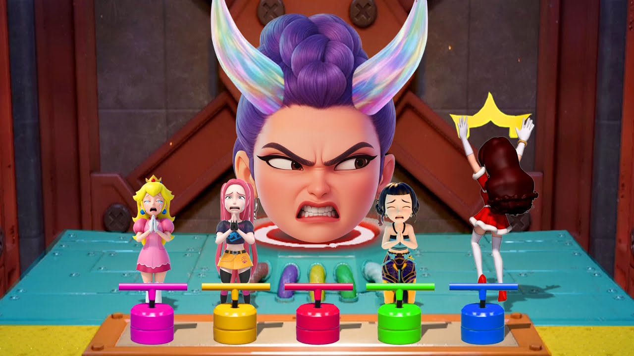【マリオパーティスーパースターズ】ミニゲームピーチVsサンタポリーンVs Mira Vs Zoey 誰が勝つでしょうか？