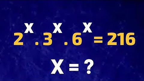 Exponential Problem| Math Olympiad Question | Can You Solve This?