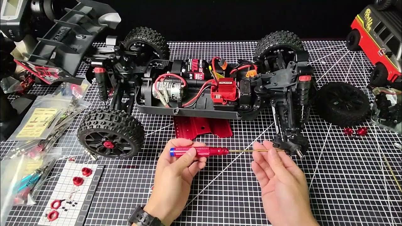 Upgrading the RCAWD CVD driveshaft on Arrma Typhon 3S/Mega