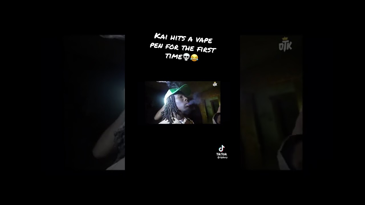 Kai cenat hits a vape pen for the first time 