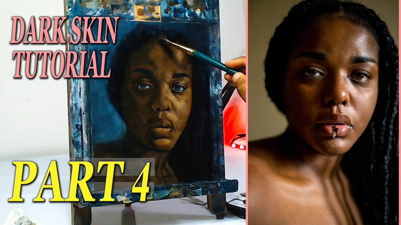 How to Paint Dark Skin Tones With Acrylic Paint. (Part 4) YouTube