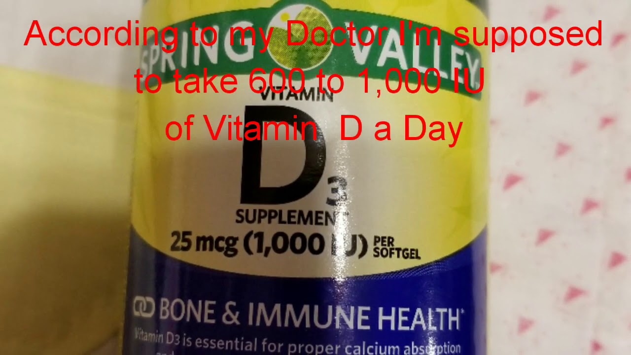 How much vitamin D do you take a day? - YouTube