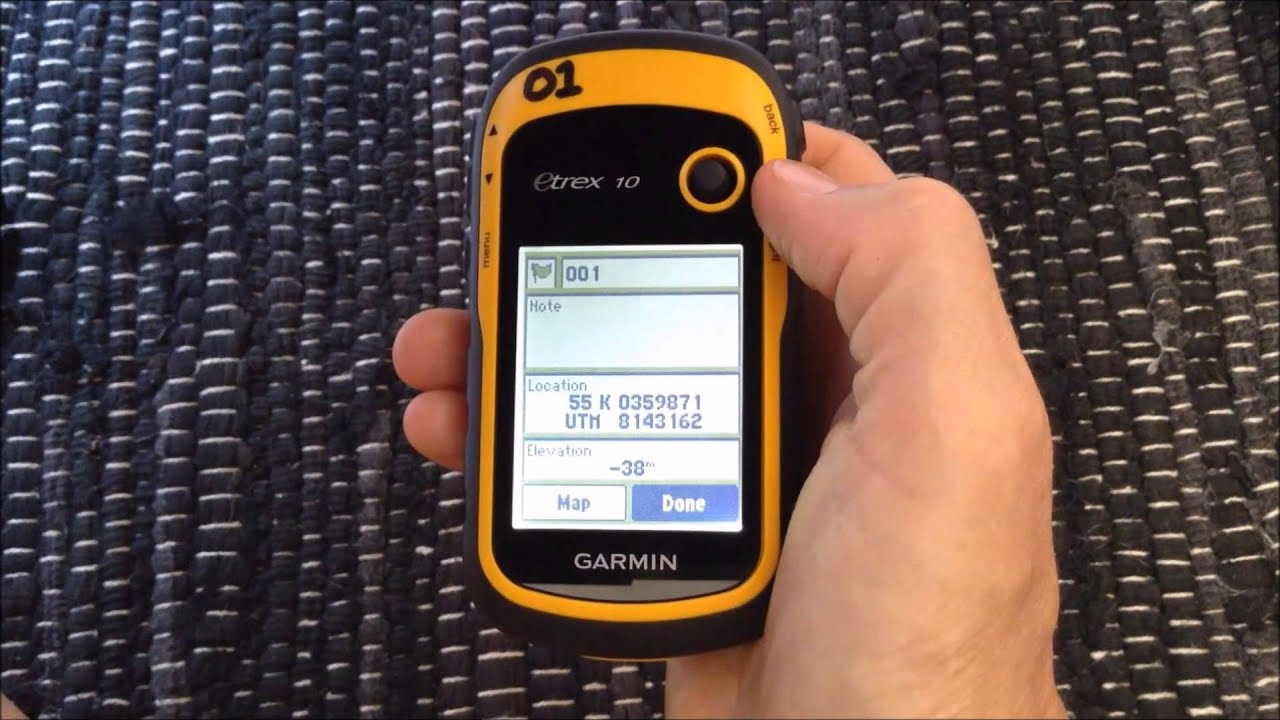 Vacío Aditivo Quejar Garmin eTrex10 GPS - Recording and uploading waypoints - YouTube