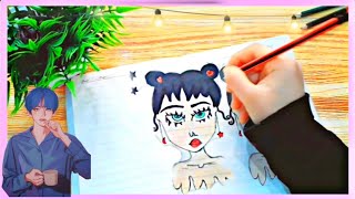 تحدي الرسم بثلاث ألوان|فقرة جديدة|فقرة تحديات المتابعين|Draw with me