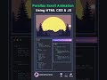 🌐 Parallax Scroll Animation Using HTML CSS And JS 💀 #js #htmlcss #programming #animation #linux