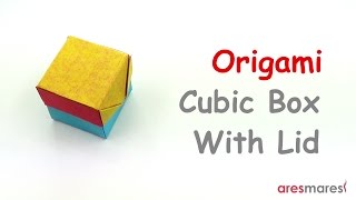 Origami Cubic Box with Lid (easy - modular)