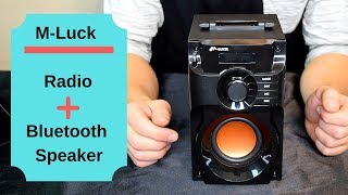 M-Luck Radio/Bluetooth Speaker - Review