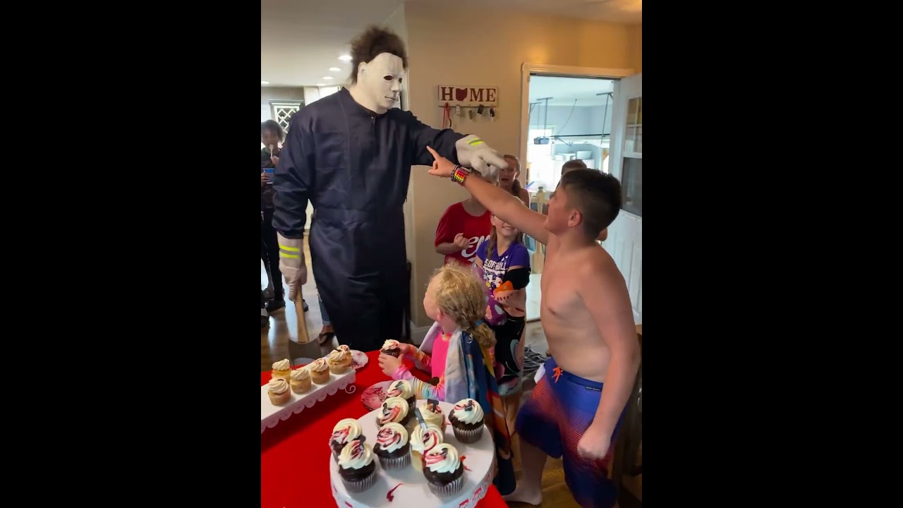Michael Myers came to visit Kruz for his 11th birthday