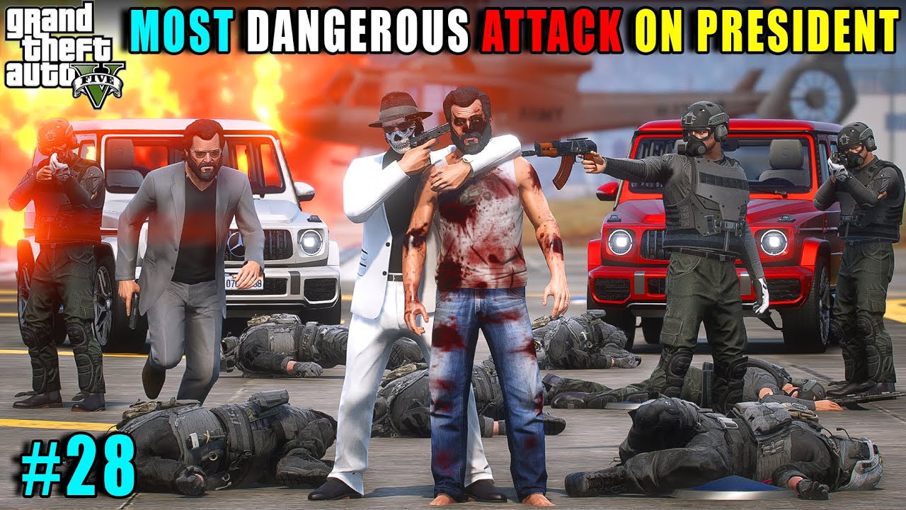 MOST POWERFUL ATTACK ON PRESIDENT | GTA 5 GAMEPLAY
