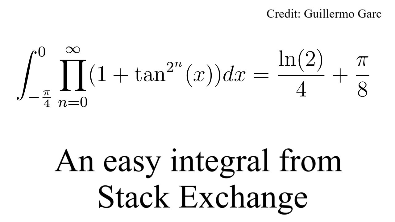 An easy problem from mathematics stack exchange - YouTube