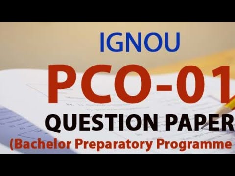 PCO - 01|| SOLVED PAPER || JUNE 2018 || IGNOU || MULTIPLE SUBJECT - YouTube
