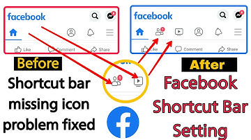 Facebook Shortcut Bar Missing ICONS problem solved - how to add Watch icon in facebook shortcut bar