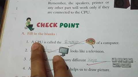 Computer class 1 chapter 3 fill in the blanks