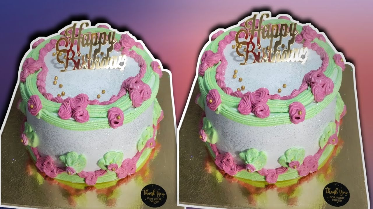 Beautiful Vintage Cake viral Bhirthday Cake video#youtubevidio 