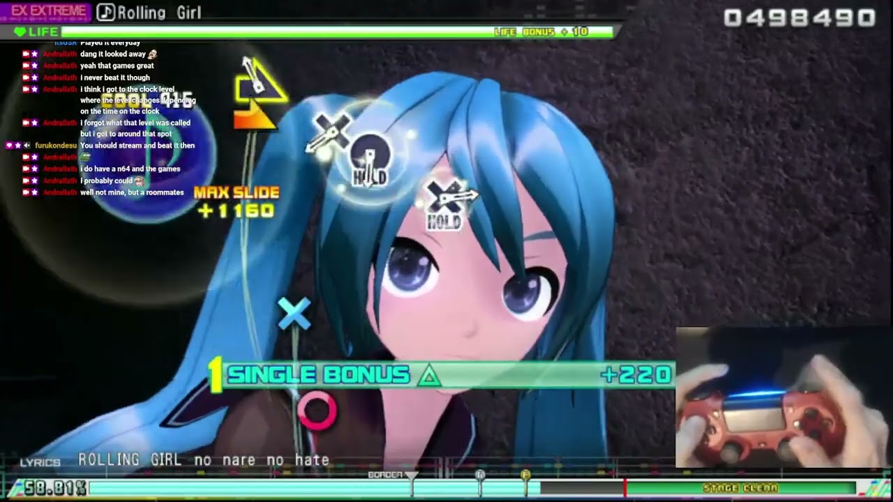 Hatsune Miku: Project DIVA Mega Mix+: Rolling Girl - 9.5★ Ex-Extreme Perfect!