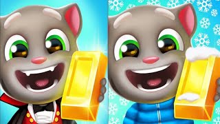 Talking Tom gold run Halloween vs  Christmas ||Tom gold run Gameplay||👍#trending #viral #talkingtom