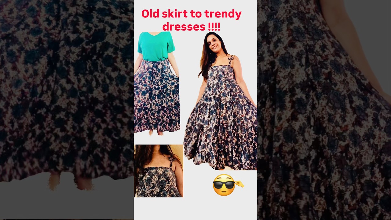 Let’s upcycle your old skirt into beautiful dress 👗!!! 