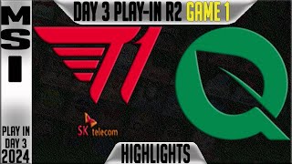 T1 vs FLY Highlights Game 1 | MSI 2024 Play Ins Round 2 Day 3 | T1 vs FlyQuest G1