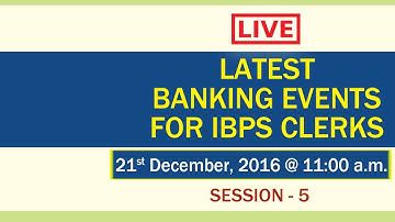 Live on aspects of Banking - Session 5