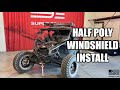 Half Poly Windshield Install - Can-Am X3