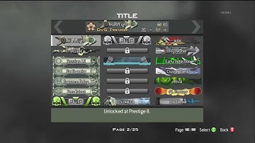 My MW3 Classes,Titles and emblems