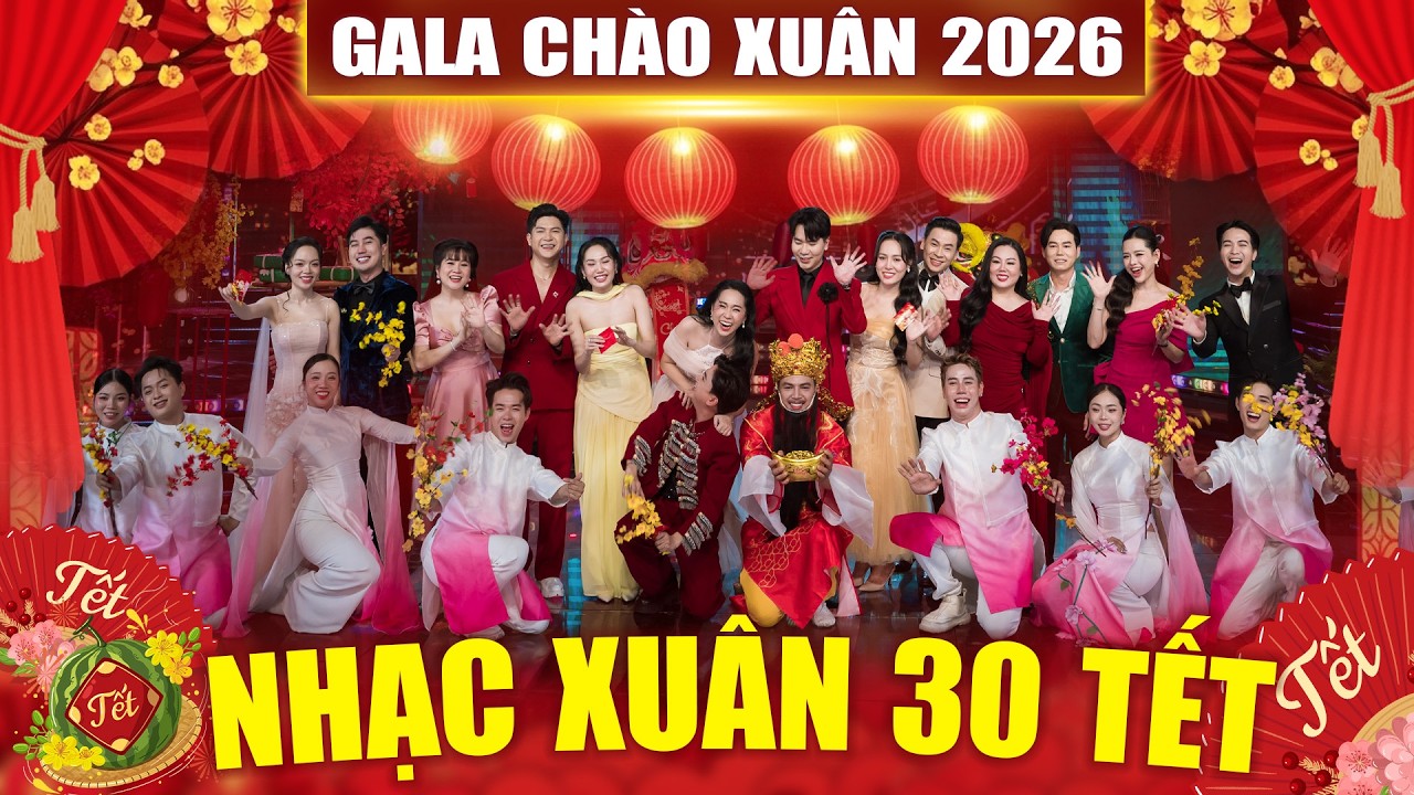 Liên khúc NHẠC XUÂN 2026 SÔI ĐỘNG Nhiều Ca Sĩ Trẻ - Gala Nhạc Tết Đêm 30 Đón Năm Mới 2026