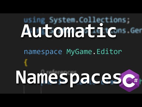 How To Automatically Add Namespaces to Several C# Scripts Simultaneously