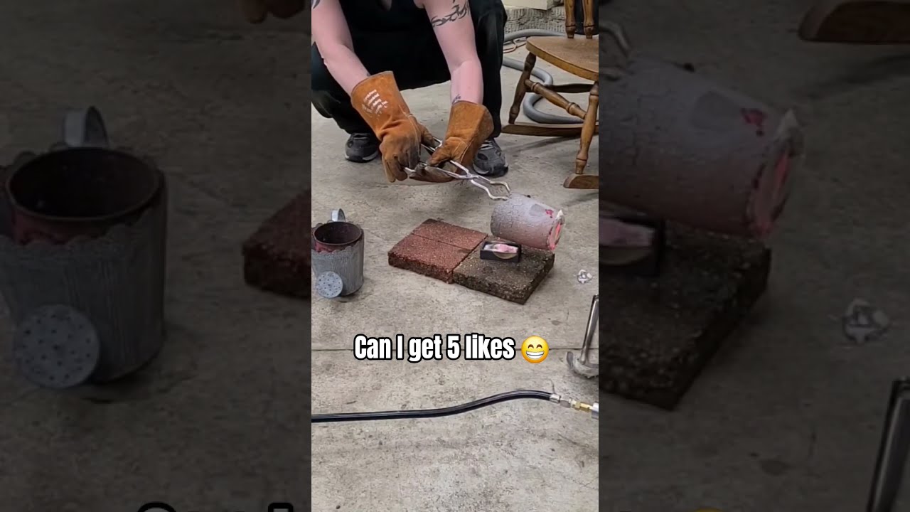Melting Aluminum Cans Into Ingots Shorts Satisfying Asmr Viral Youtube Views