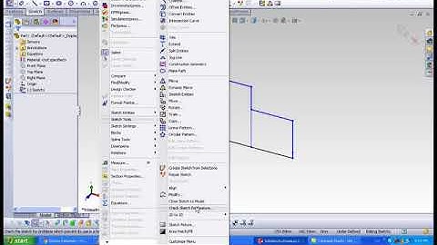 CHECK SKETCH FOR FEATURE IN SOLIDWORKS