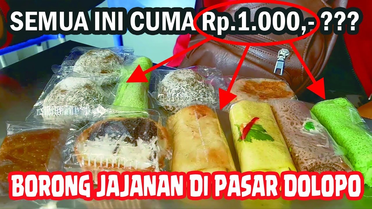 Murah !!! Jajanan Khas Tradisional Indonesia - Pasar Dolopo Baru Madiun