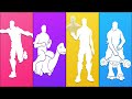 Top 25 Popular Fortnite Dances &amp; Emotes! (Lil Diplodocus, Obi-Wan&#39;s Message, Lil ED-209, Airplane)