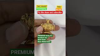 #PREMIUM QUALITY Kumkum box Matt finish Base Metal brass(R) #freeshipping #7661946407 #
