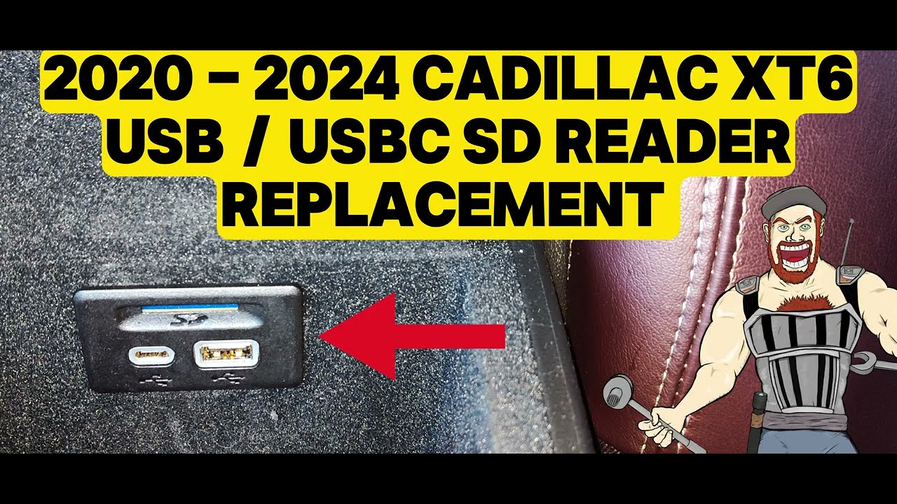 2020 - 2024 CADILLAC XT6 USB PORT USBC SD READER REPLACEMENT TUTORIAL