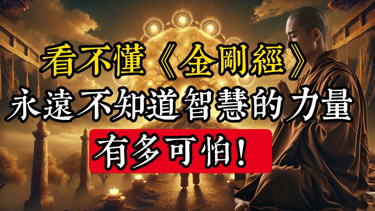 看不懂《金剛經》的人，永遠不知道智慧的力量有多可怕！|佛教 |佛學知識|修心修行|禪悟人生 |金剛經|南無阿彌陀佛|