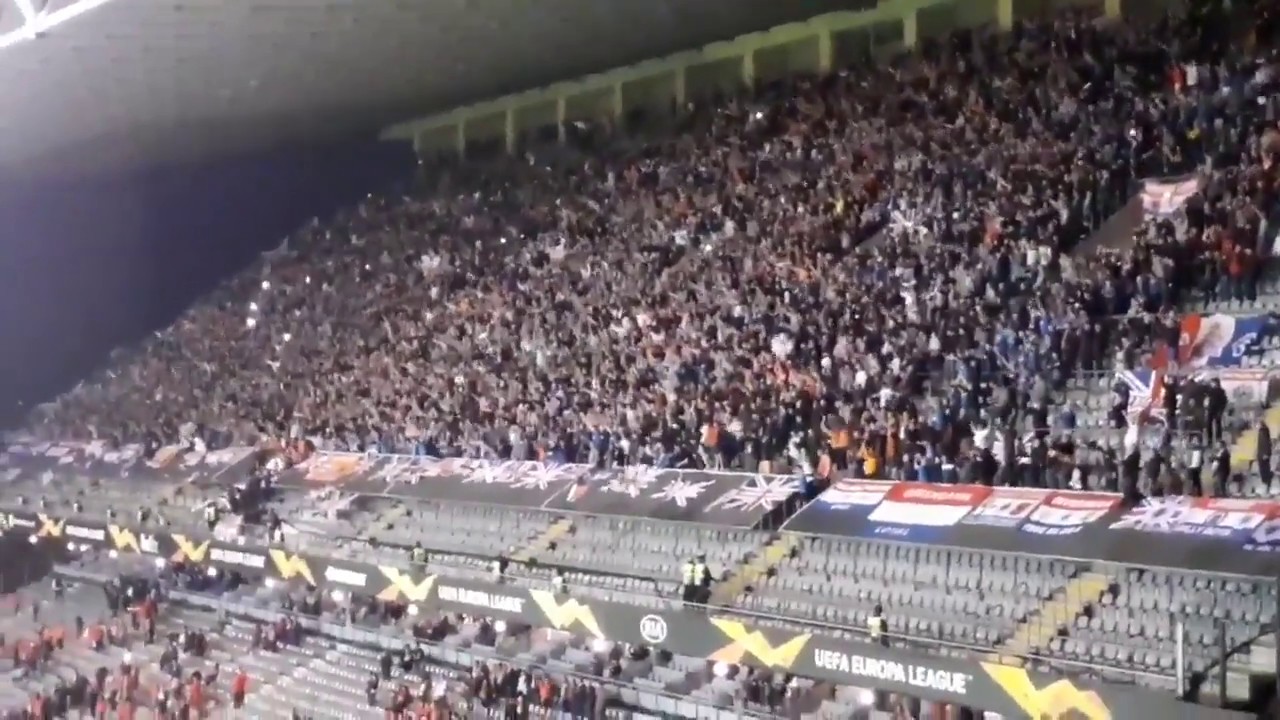 ‘Follow Follow Glasgow Rangers’- Rangers Fans At Braga - YouTube