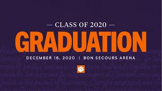 Clemson Fall 2020 Doctoral Hooding